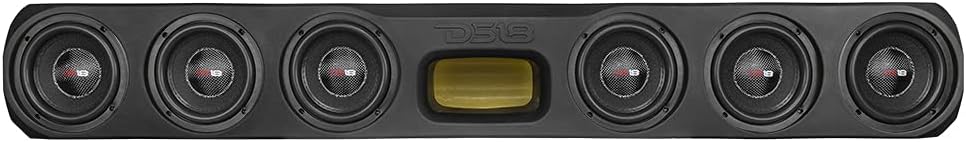 DS18 ENS-66X Under Seat Enclosure for Pick Up Trucks 6 x 6.5 Subwoofers - High Density Abs, UV Protected and All Elements Ready