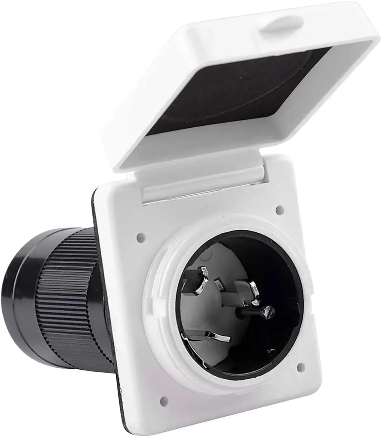 RV 50 Amp Power Inlet Twist Lock Generator Inlet Box Easy to Install Shore Power Inlet for RV Uv Outdoor