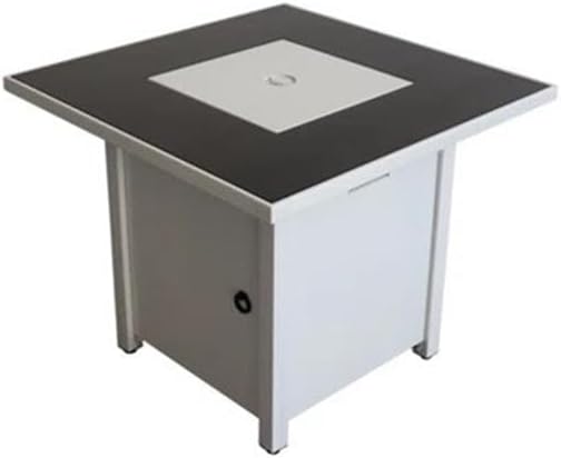 LSI 25'' H x 30'' W Steel Outdoor Fire Pit White