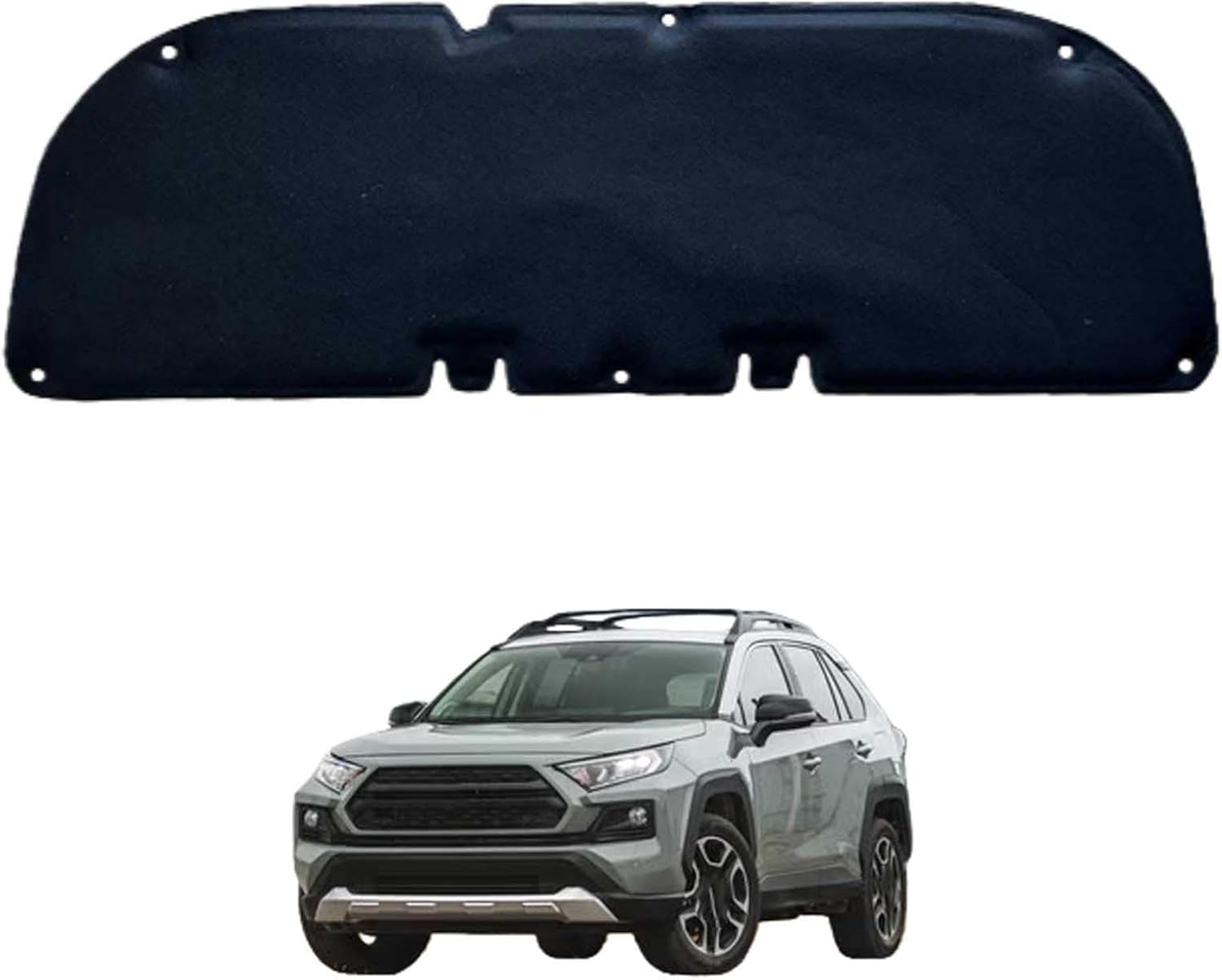 Car Front Hood Engine Sound Pad for Toyota RAV4 XA50 19-25 OE:5334142100/533410R060, Heat Insulation Cotton Mat Cover Soundproof Car Accessories