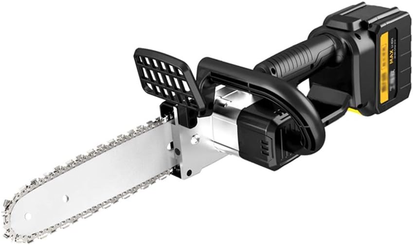 Chain Saw Mini Cordless Electric Protable Chainsaw Handheld Battery Powered Chain Saw with Brushless Motor for Daily Use Chainsaw (Color : 6.0AH 2 Battery)
