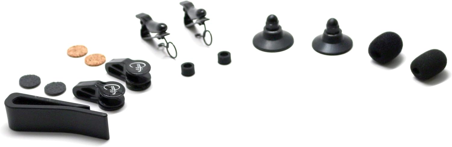 The Feather-2 120 Bass Accordion Pickup Bass and Treble Microphone System with 2 Flexible Micro-Goosenecks by Myers Pickups