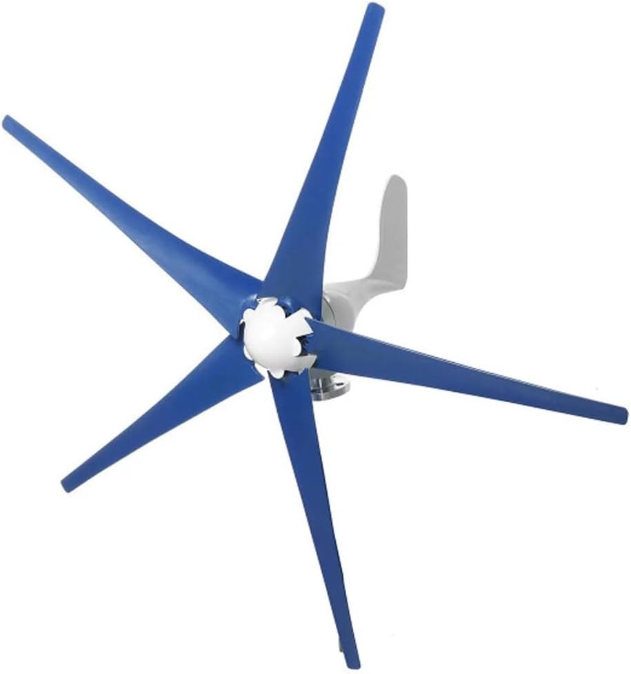 800W Wind Turbine Generator, 5-Blade Wind Power System with Charge Controller, 12V/24V Windmill for Marine, RV, Home - Ideal Hybrid Solar & Wind Energy Solution