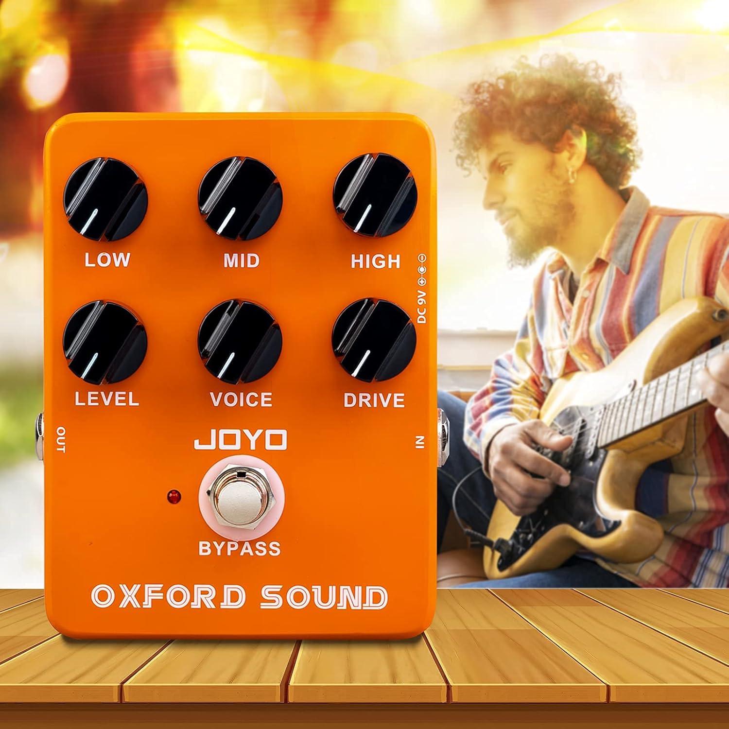 JOYO JF-22 Orange Amplifier Simulation Distortion Pedal and R-17 Modern Metal Distortion Pedals