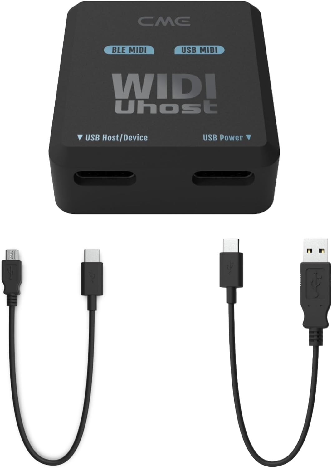 CME WIDI Uhost + USB micro-B OTG cable pack - Bluetooth USB MIDI Interface + USB host