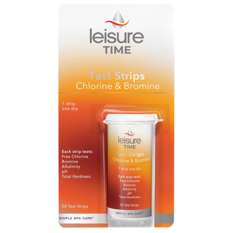 Leisure Time Spa and Hot Tub Strips Test Strips 1.5 oz. - Case of: 12; Each Pack Qty: 50; Total Items Qty: 60012