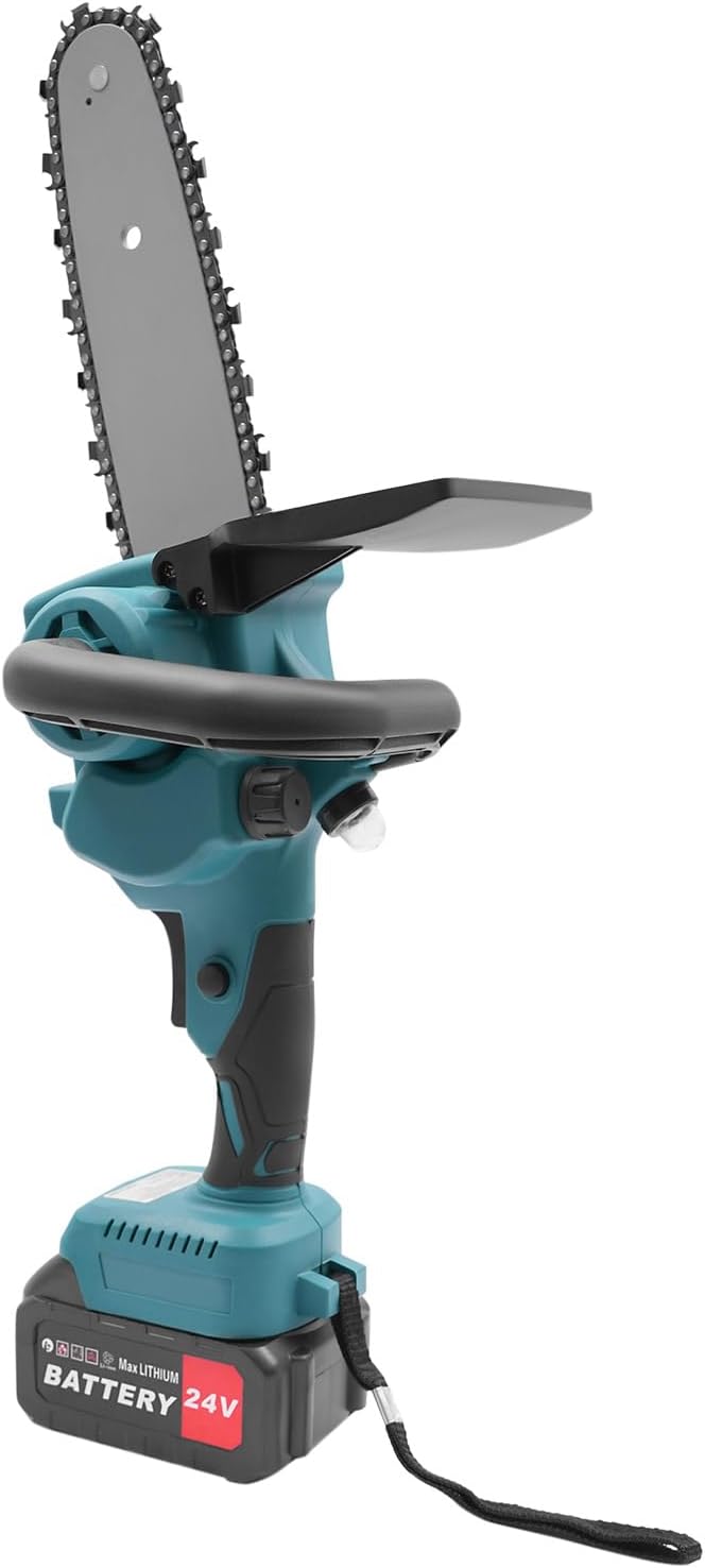 8-INCH Mini Chainsaw Cordless with Batteries & Fast Charger,Powerful Cutting Handheld Chain Saw, Brushless Battery Powered Chainsaw Electric for Dad Tree Trimming