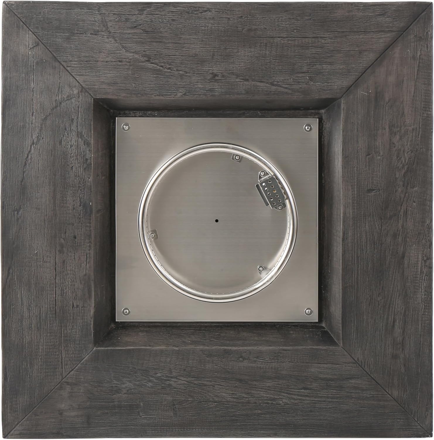 32 Inch Square Propane Fire Pit Table, 40,000 BTU Outdoor MGO Fire Pit in Grey, Wood Pattern Design for Patio Backyard Garden, Gas Fire Pits for Outside Use, Only Table (Not Included Cover & Propane)