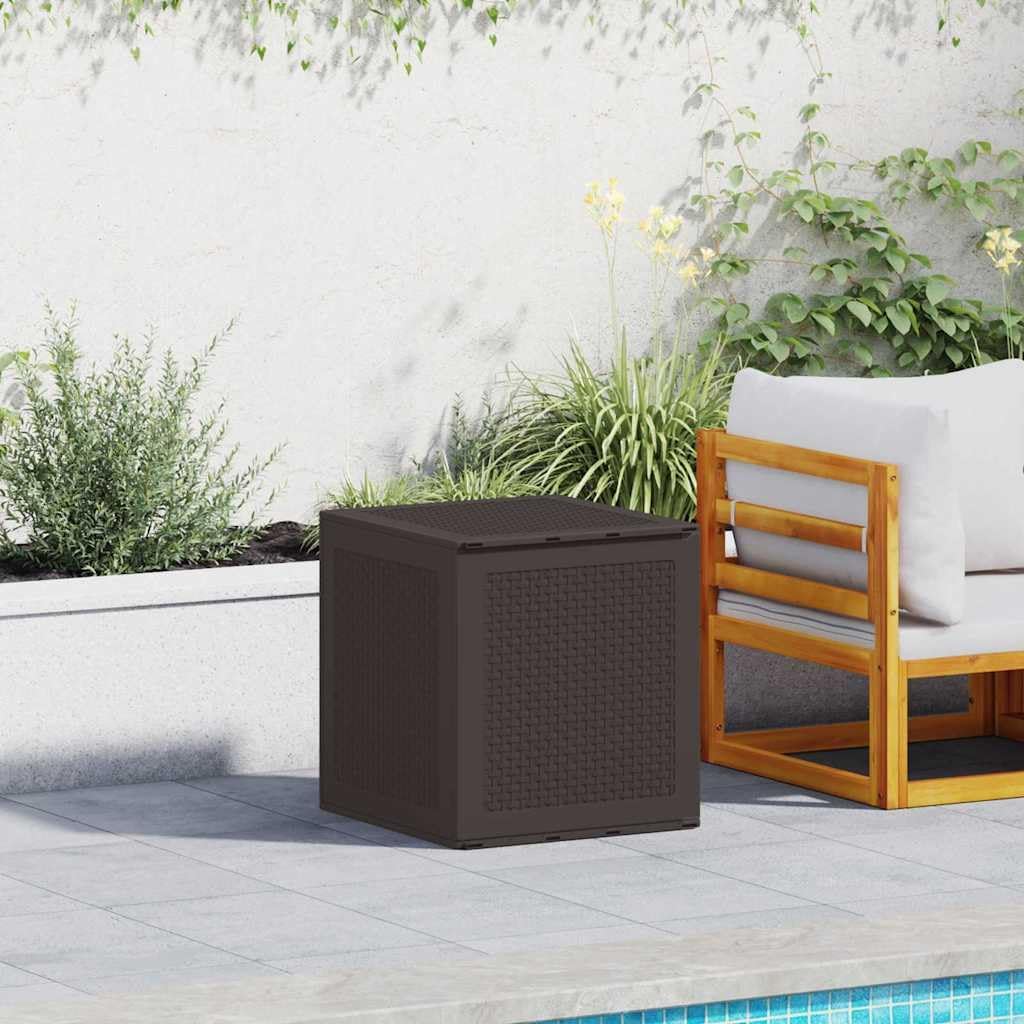 Brown Polypropylene Garden Storage Box, 21.65