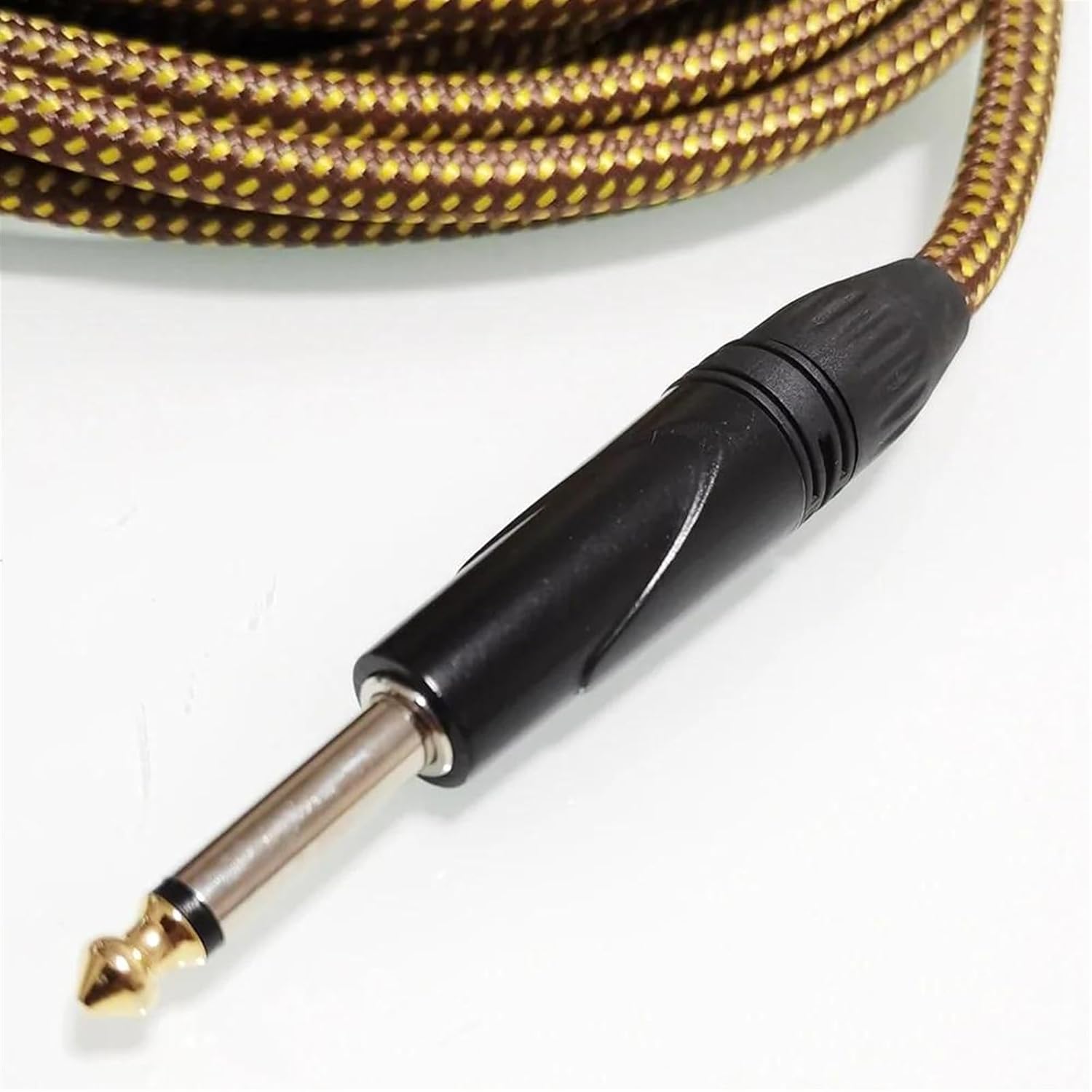 Professional Guitar Cable 5m Guitar Cable 1/4 Inch Instrument Cable Noise Reduction Durable Guitar AMP Cord for Bass