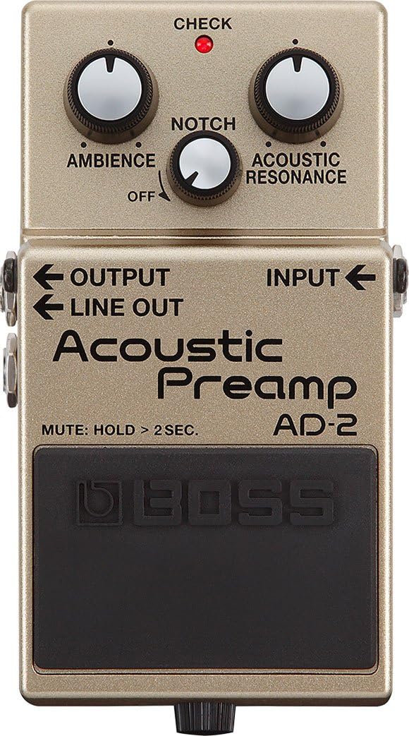 BOSS AD-2 Natural Acoustic Preamp Guitar Pedal