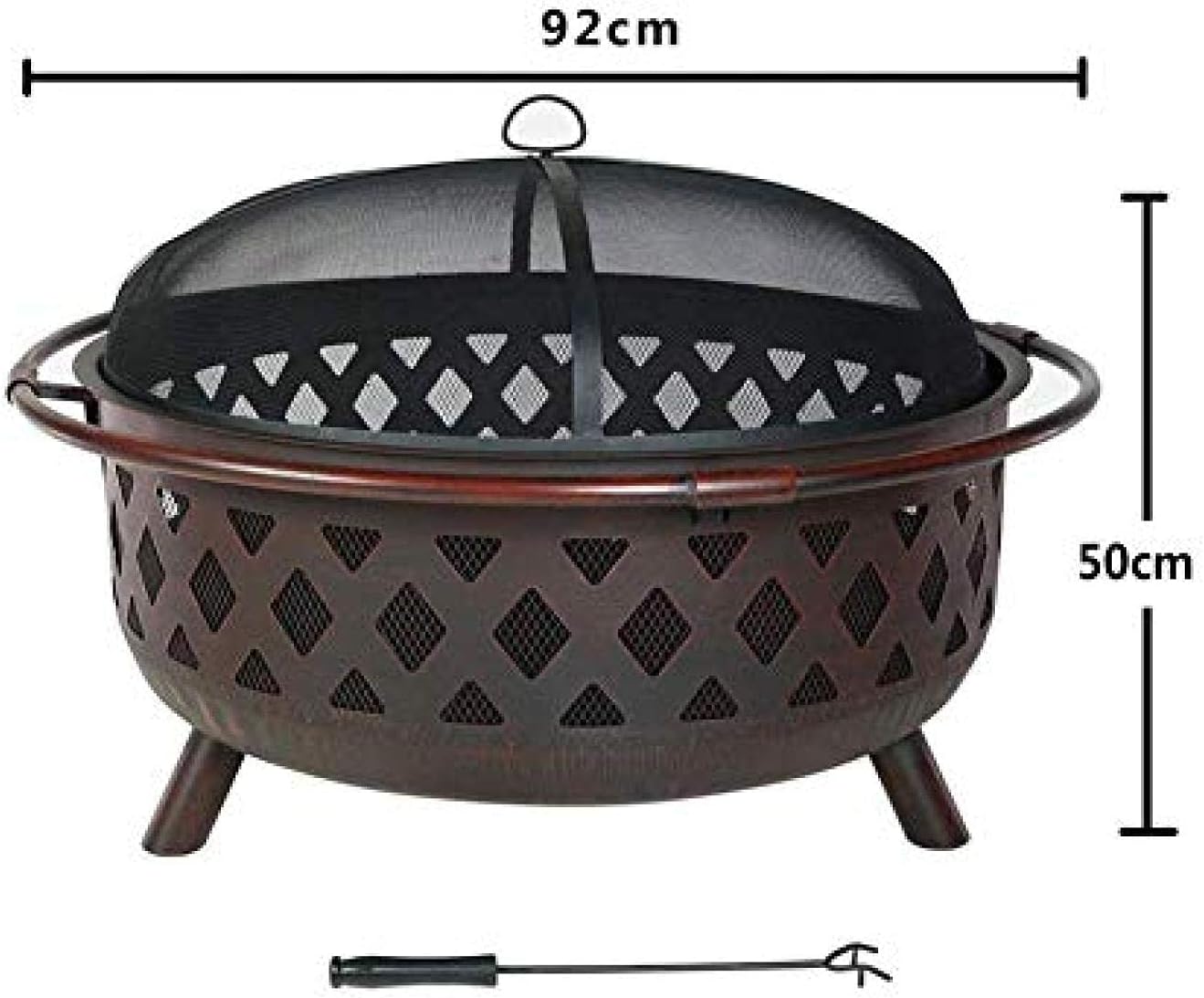 Fire Pit BBQ Grill Fire Bowl Wood Stove Firewood Coal Heating Stove Carbon Grill Party Brazier Bonfire Rack