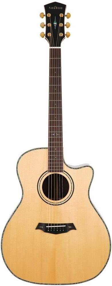 Parkwood GA880 ADK Grand Auditorium Cutaway Semi Acoustic Guitar - Natural