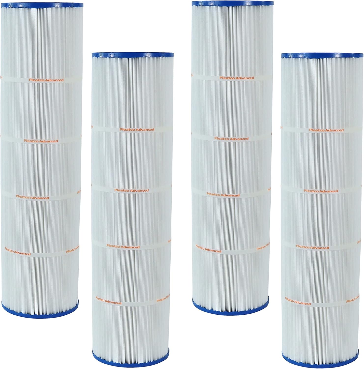 Pleatco PJAN115-PAK4-EC Pool Filter Cartridge Replacement for Unicel: C-7468-4, Filbur: FC-6410, OEM Part Numbers: A0558000, White