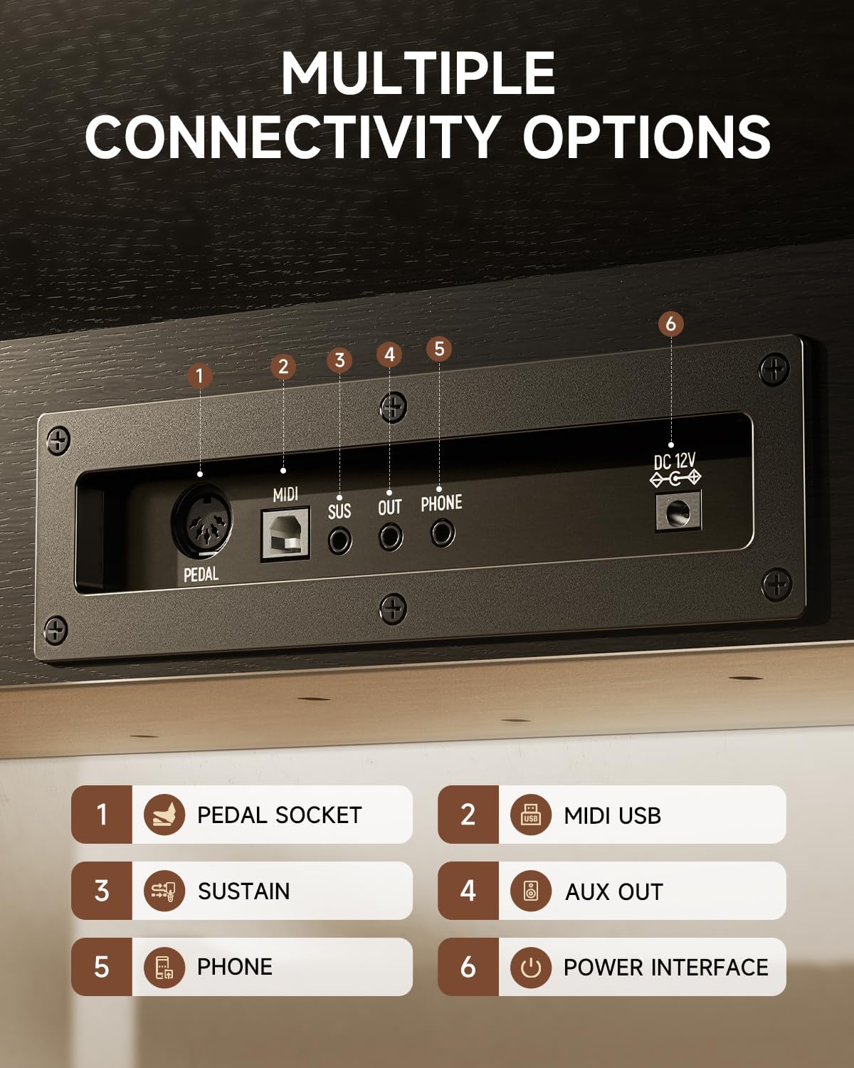 Eastar EUP-80 Digital Piano 88 Key Velocity-Sensitive Keyboard, Full-Size Electric Piano Keyboard for Beginner, Upright Keyboard Piano Bundle Music Stand, Pedal, Headphones and Stickers