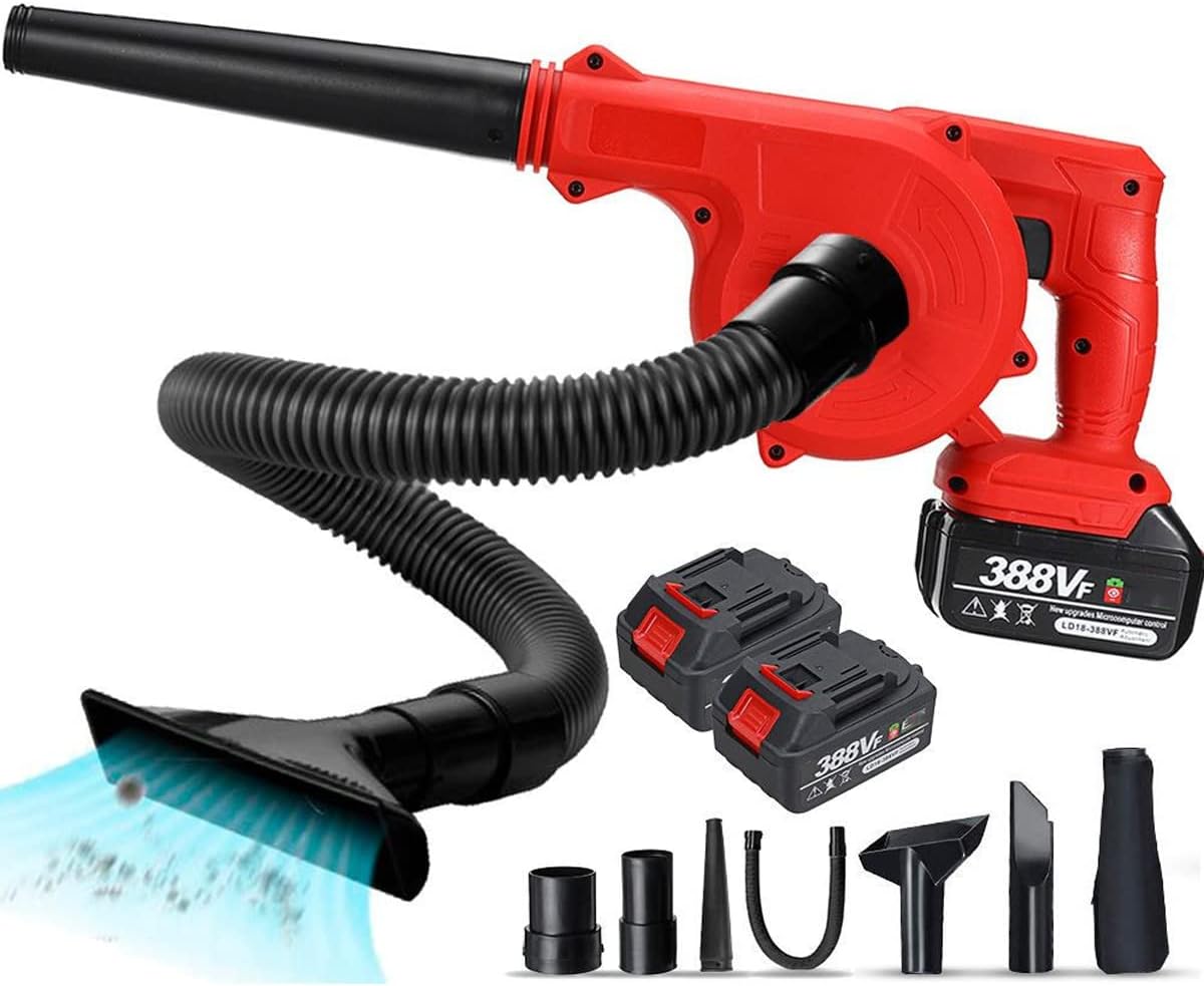 2-in-1 Electric Leaf Blowers & Vacuums, Lightweight Garden Blower for Snow/Patio/Deck/Garden Cleaning/Garage Dusting