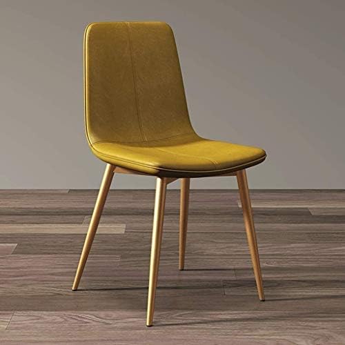 Modern Kitchen Dining Room Chairs Kitchen Chairs Set of 6 Modern Dining Chairs Lounge Barstool with Metal Legs PU Leather Seat and Backrests for Living Room Bedroom Office Lounge