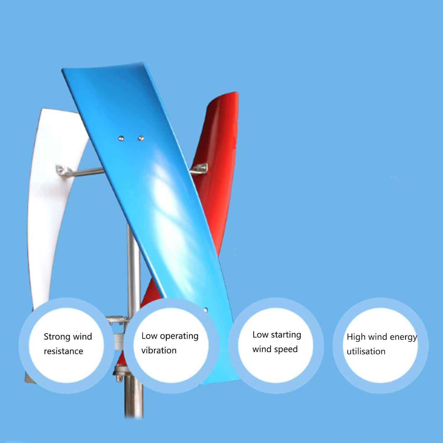 12000W Wind Turbine Generator Kit,Wind Generator with 3 Blade,12V 24V 48V 220V with Wind Controller for Windmill Generator Solar Wind System