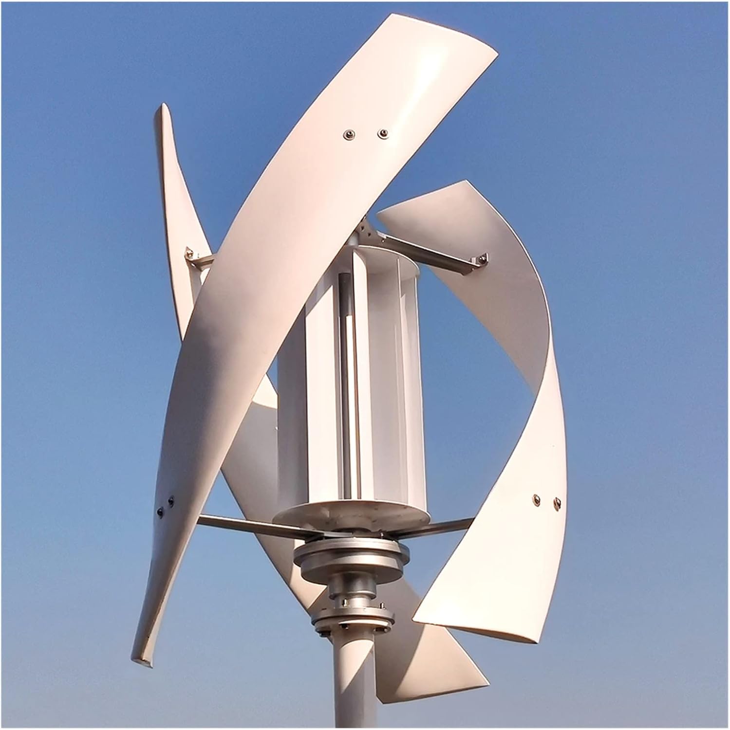 Wind Turbine 2kw Wind Turbine Generator,Vertical Axis Coreless Generator Kit 24v 48v Wind Turbine With Low Rpm Permanent Magnet Alternative Generator (Color : Hybrid control, Size : WHITE_48V_1000W