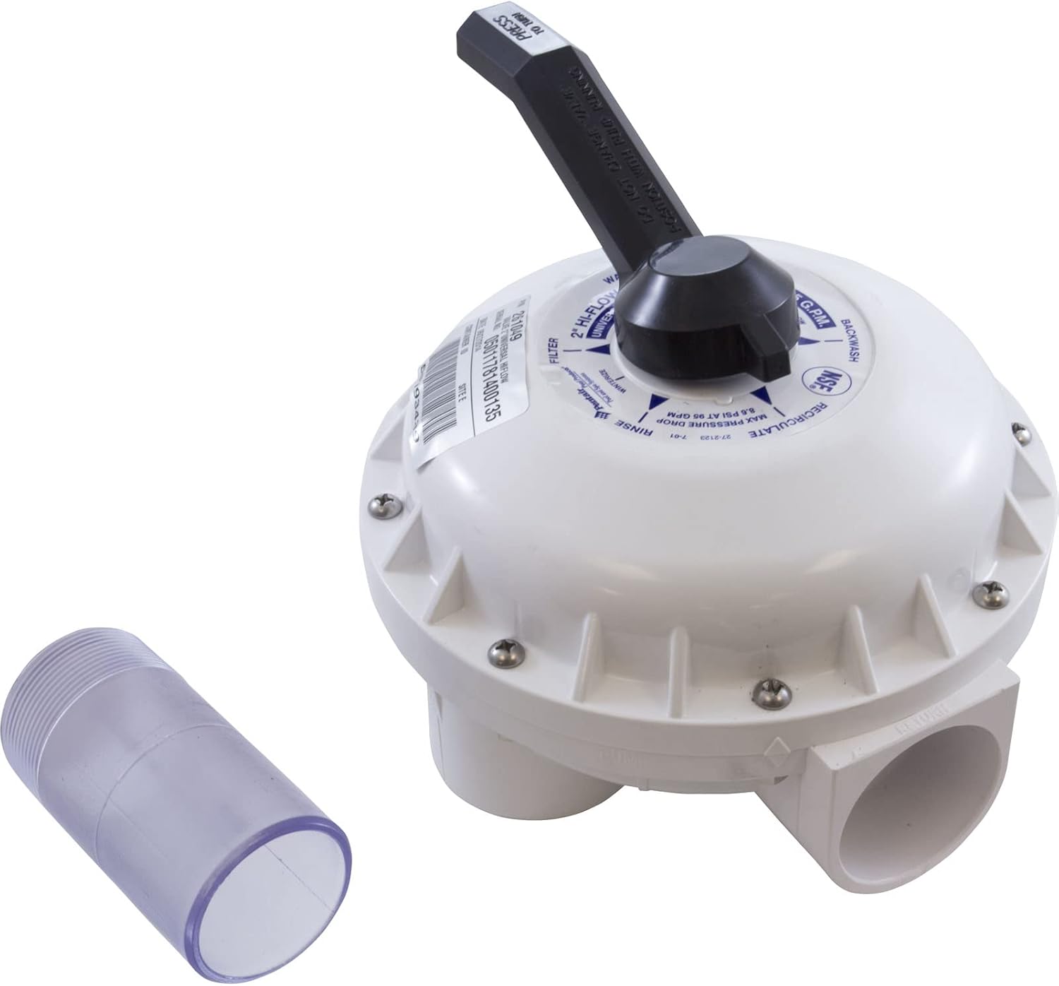 Multiport Valve, Pentiar Pool Products DE Filter, 2