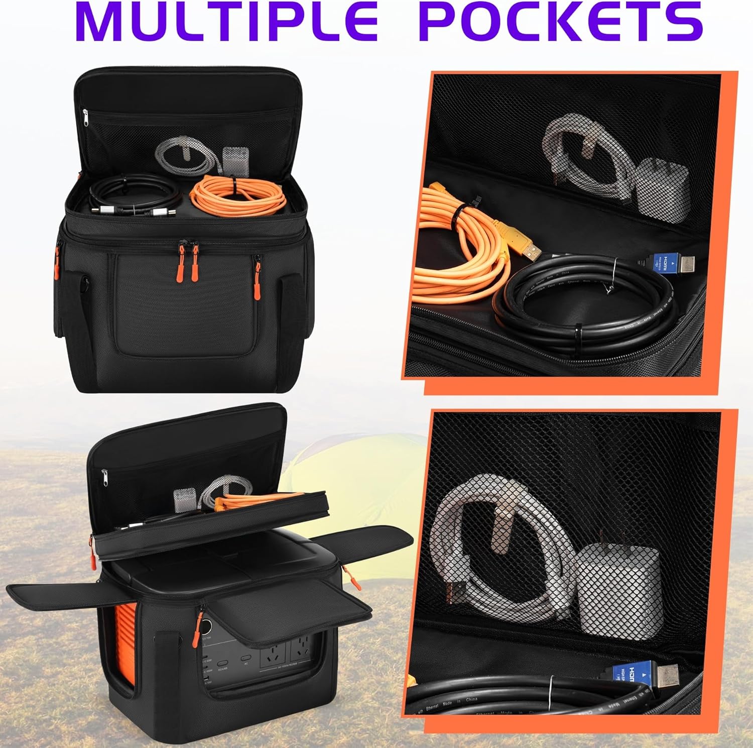 Carrying Case Compatible with jackery 1000/1000 v2,Generator Covers with Wheels and Pull Rods Compatible with jackery portable power station,Carrying Bag Compatible with Jackery Explorer 1000 V2 ﻿