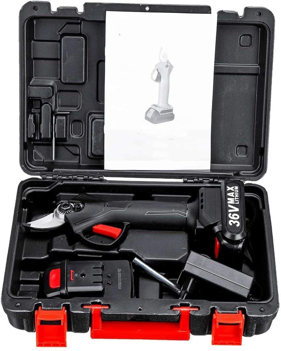 36V 9000Cordless Electric Pruning Shear Secateur 1/2 Battery Branch Cutter Rechargeable Garden Tree Pruner Scissors Garden Or Lawn