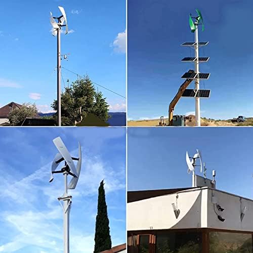 12000W Helix Maglev Vertical Wind Turbine Generator Kit, 12V/24V/48V Solar Wind System with Durable Fiberglass Blades, Low Vibration, Stable Performance, Eco-Friendly Energy Solution