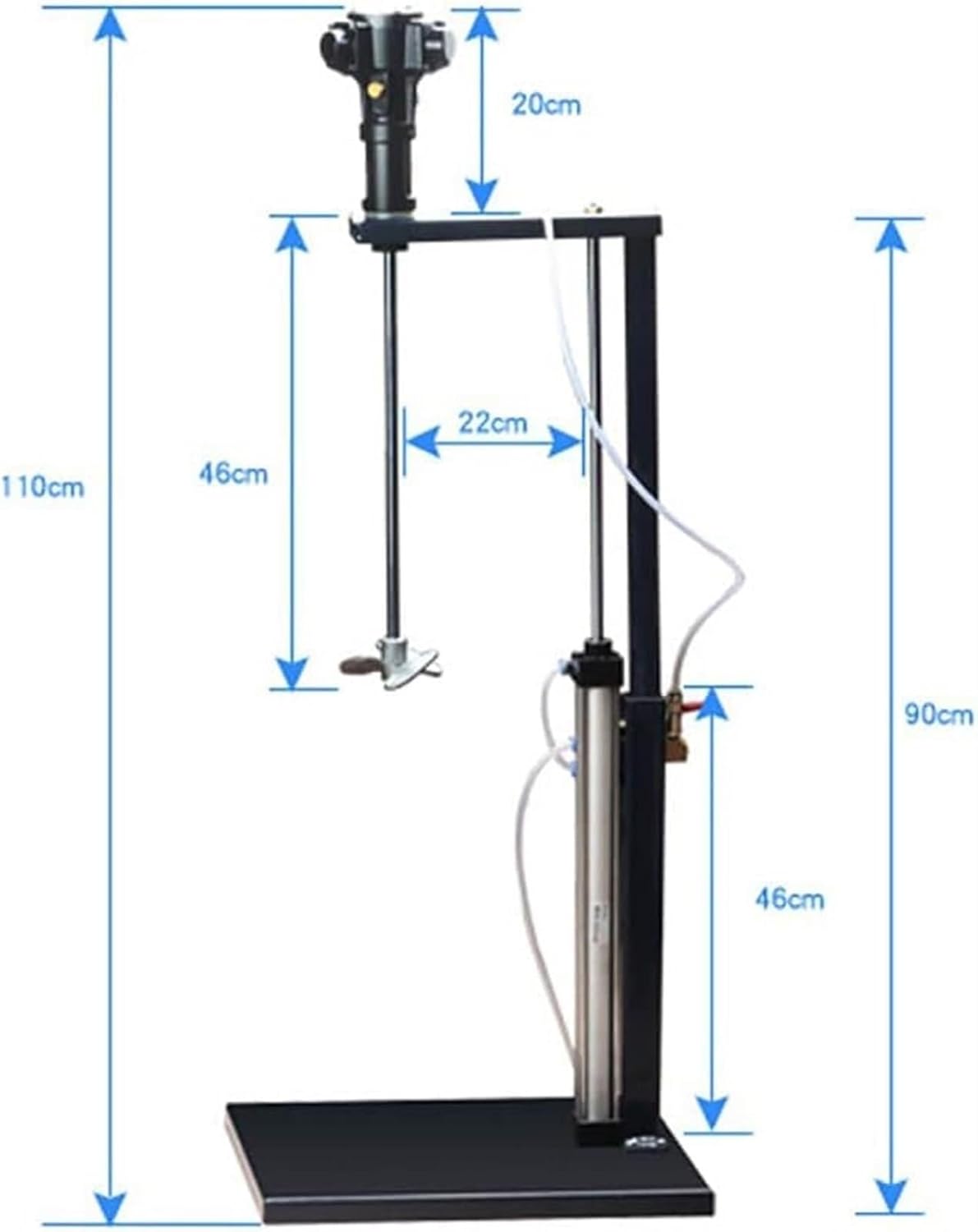 5 Gallon/20L Automatic Lift Paint Stirrer,Pneumatic Paint Mixer,Desktop Vertical Air Agitator,Ink Mixing Stirring Machine for Industrial Paint Mixing,Dye Mixing,Hydrosol Mixing