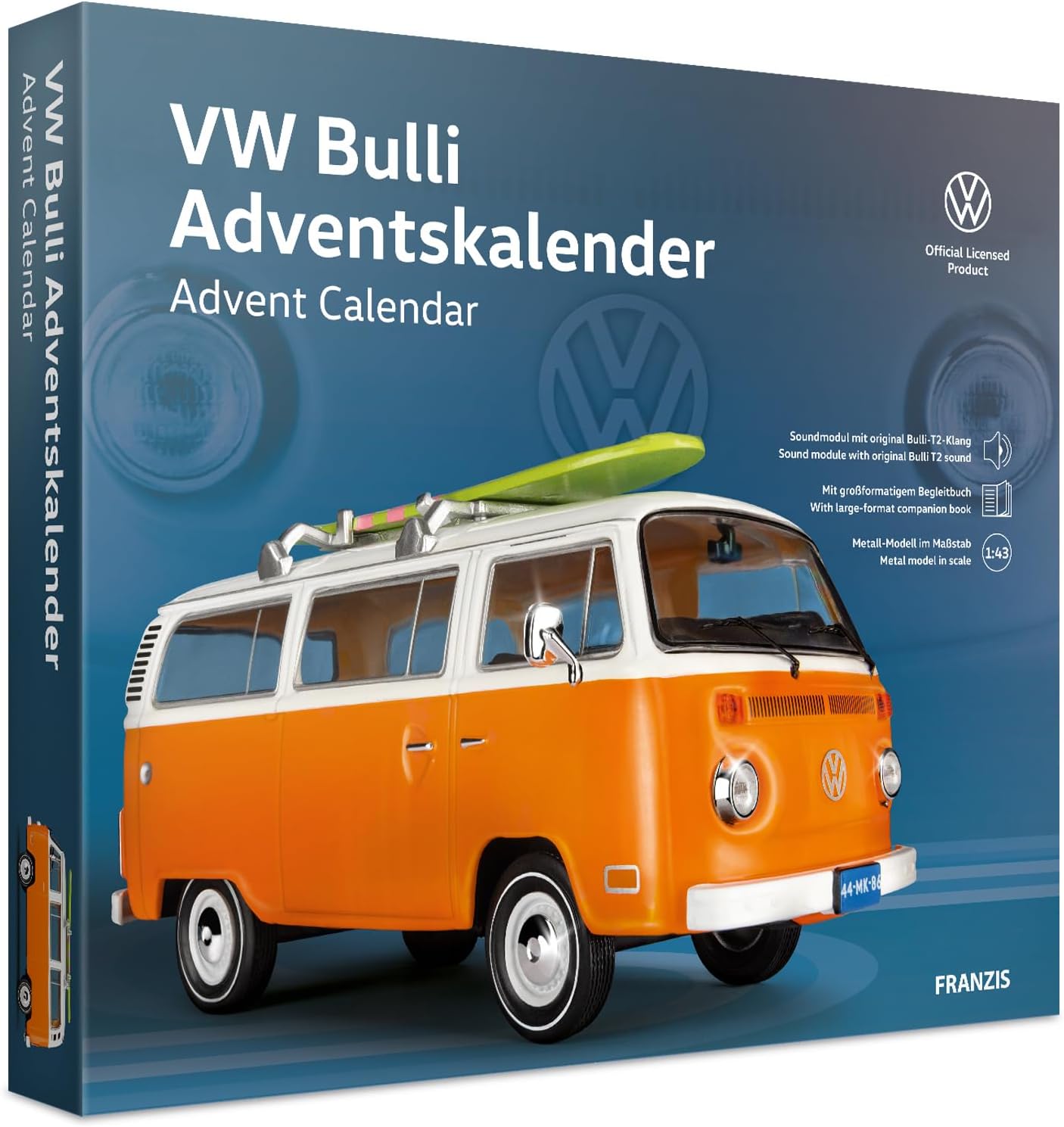 Advent Calendar VW Bulli, Model Kit with Sound Module: VW Bulli Advent Calendar