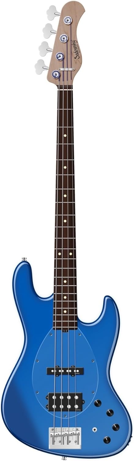 Sadowsky MetroExpress Vintage M/J Bass Guitar - Solid Ocean Blue Metallic, Morado Fingerboard