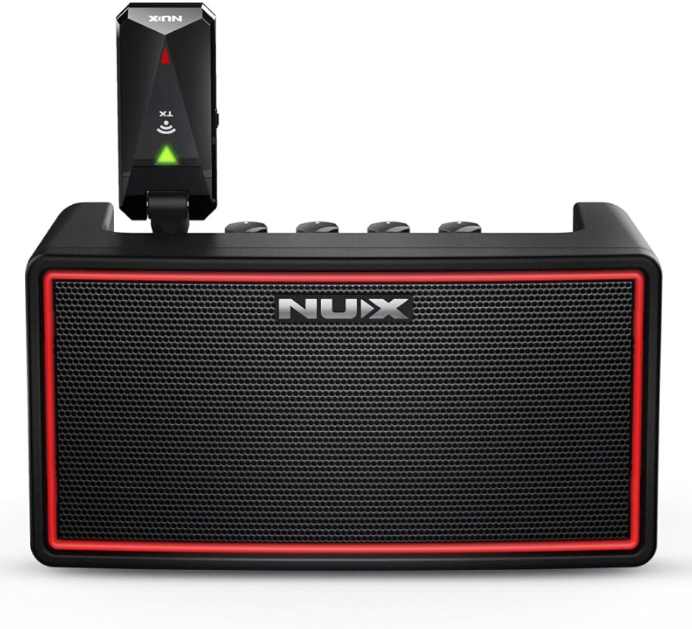 NUX Mighty Air Wireless Stereo Modelling Guitar/Bass Amplifier with Bluetooth, Mobile App, User Friendly Music Player, Up to 18 Hours Playing Time