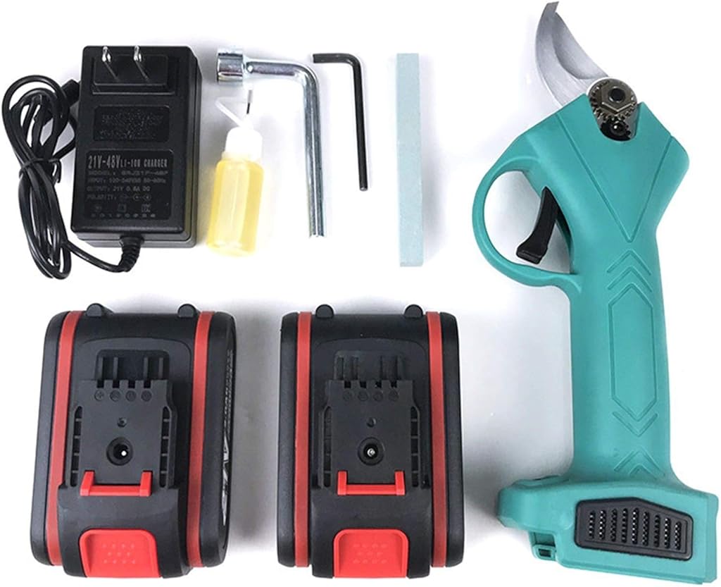 Professional Electric Pruning Shears Cordless Secateurs Electric Gardening Shears Hand Secateurs Trim Tree Twigs & Plant Stems Cut Through Hardwood Up to 28mm Thick