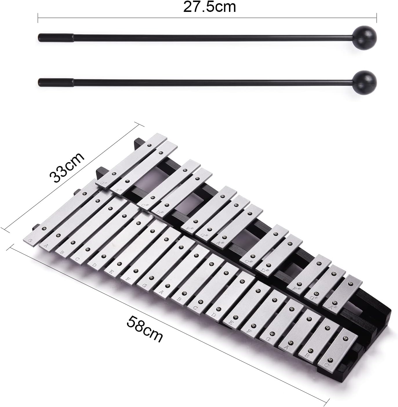 32 Keys Melodica Piano Musical Instrument And Foldable 30 Note Glockenspiel Xylophone