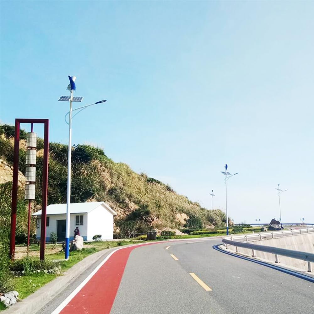 16000W No Noise 12V-220V Vertical Wind Turbine, 2 Blades Household Magnetic Levitation Wind Turbine Kit, W/Controller for Home, Garden Lighting