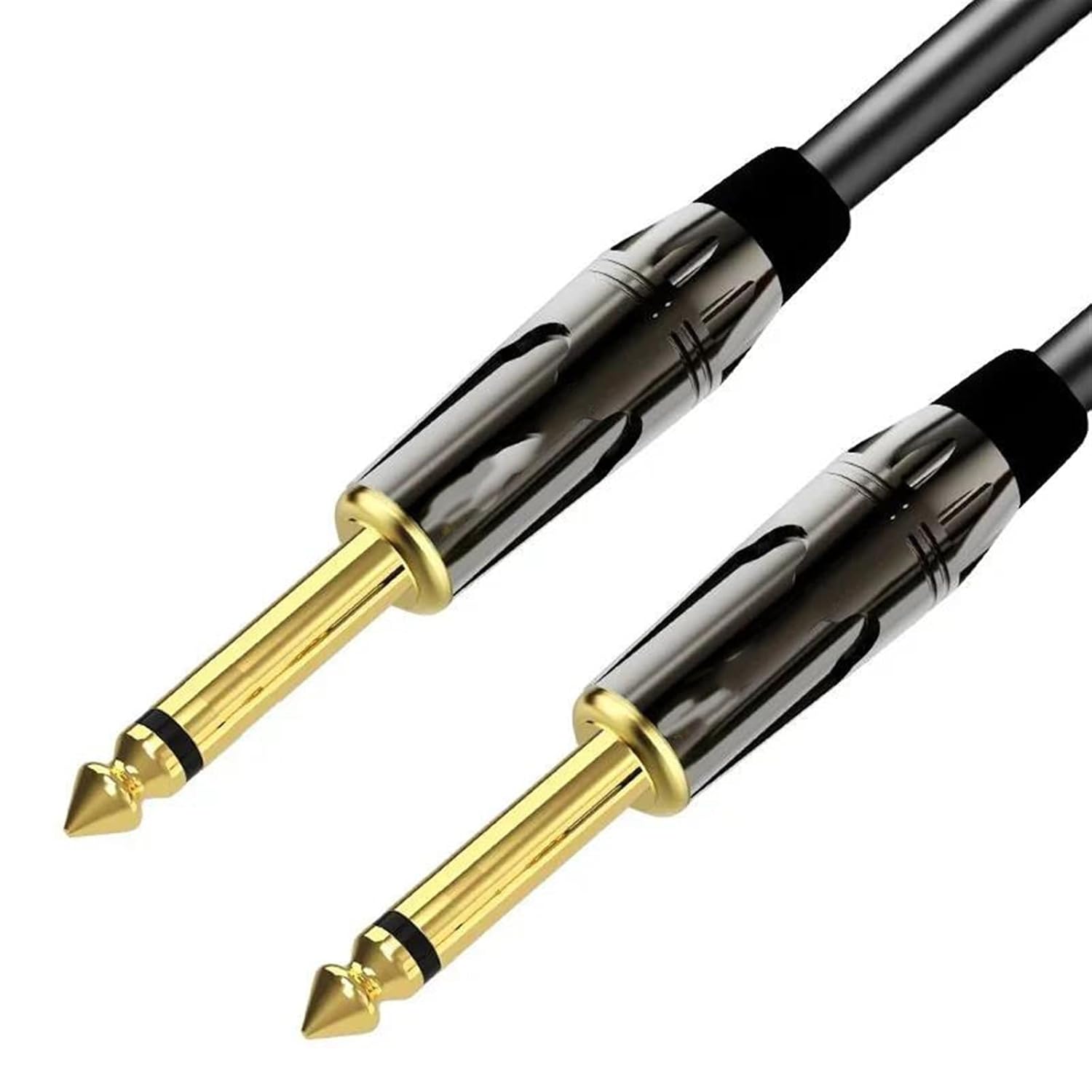 TSTS Guitar Audio Cable Cable 6.35mm to 6.35mm Male-Male Balanced Cable Suitable for Electric Guitar Amp Mixer Speaker 1/4 Inch Cords(TS,12m)