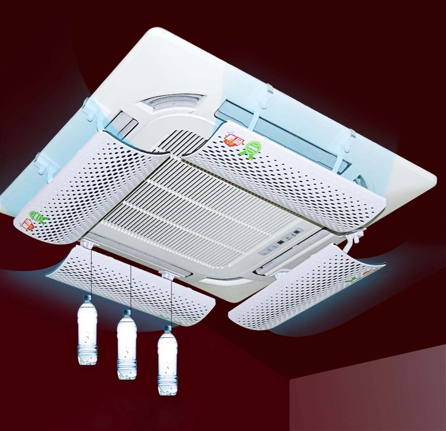 Air conditioner windshield 1PC Air Conditioner Cover Air Conditioning Wind Deflector Central Air Conditioning Prevent Wind Deflector Blowing Direct Deflector