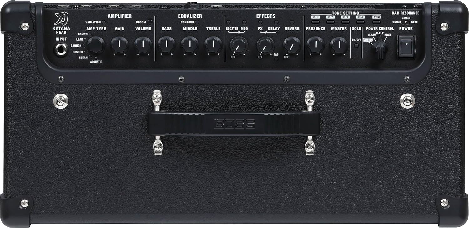 Boss Katana Gen 3 Head 100-Watt Guitar Amplifier Head Bundle with Gearlux Instrument Cable and Picks