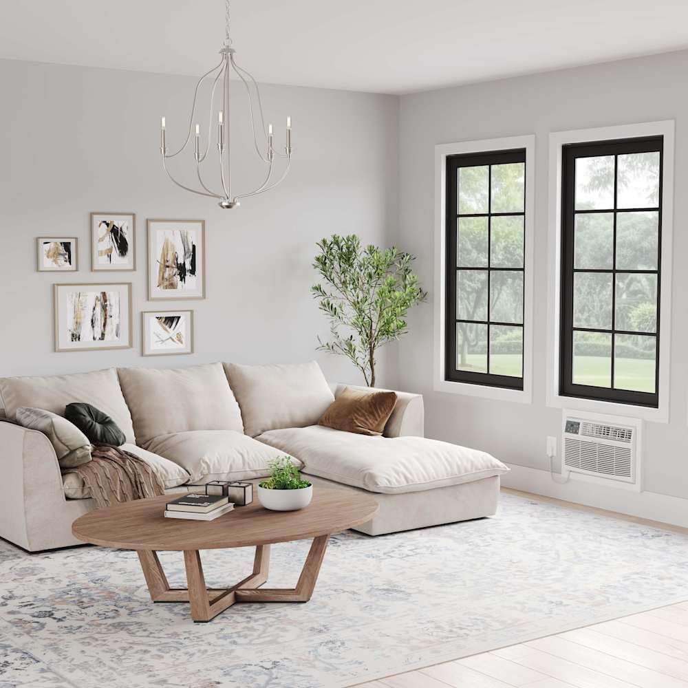 DRTHC102XNA1 10,000 BTU 208 / 230V Through the Wall Air Conditioner with 10600 BTU Supplemental Heating and Remote Control - White