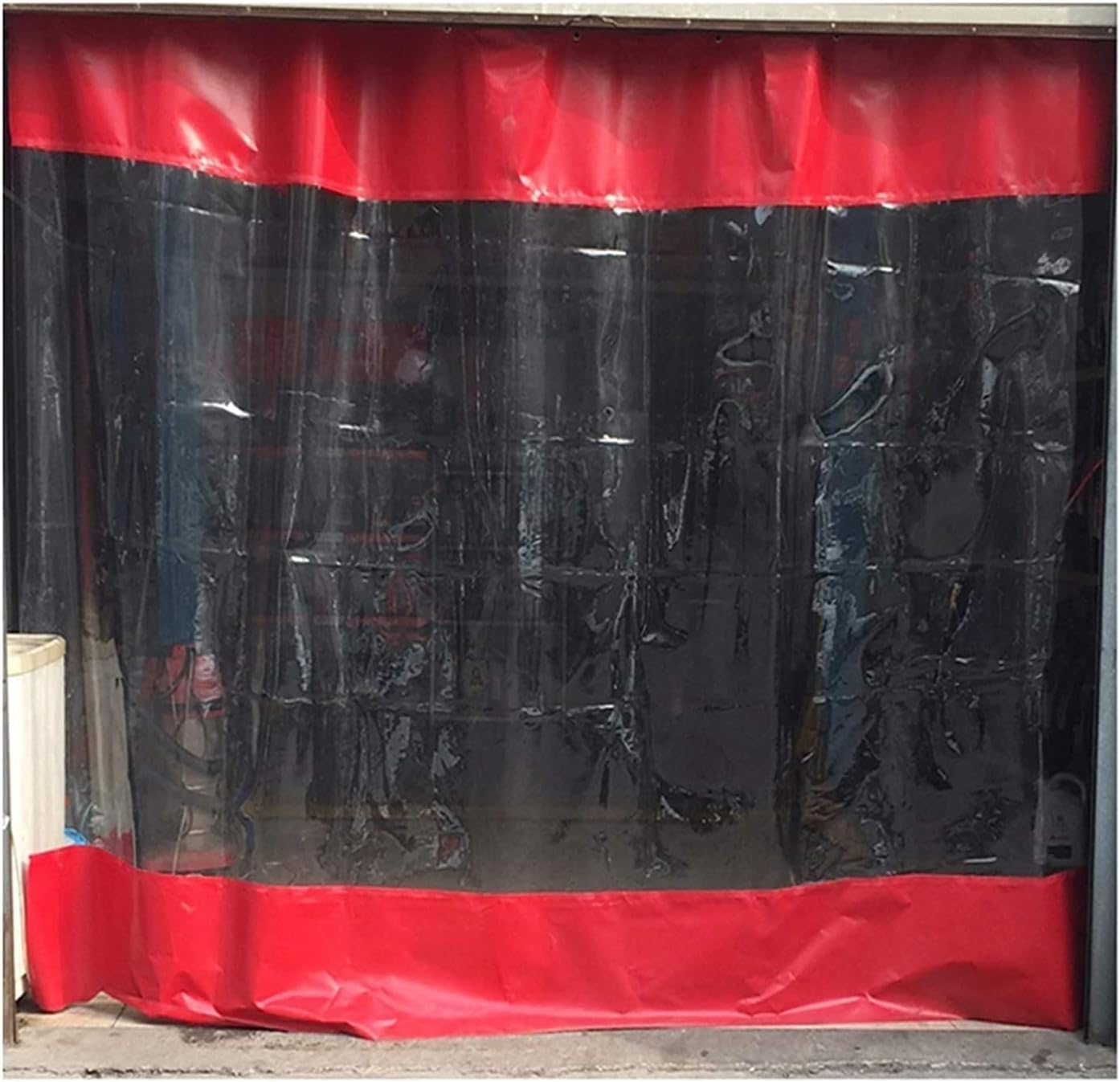 ZHANGQINGXIU Transparent Tarpaulin, Waterproof Heavy Duty PVC Fence Panels, Rainproof Outdoor Window Curtain, for Pergola Canopy Gazebo with Grommets, 50 Sizes (Color : Clear, Size : 7x3m)