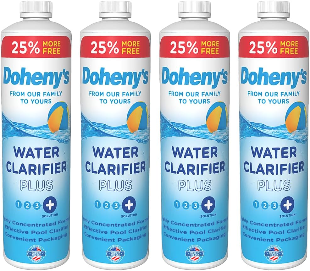 Doheny's Pool Water Clarifier Plus | Pro-Grade Clarifier Helps Your Filter Trap Small Particles by B
