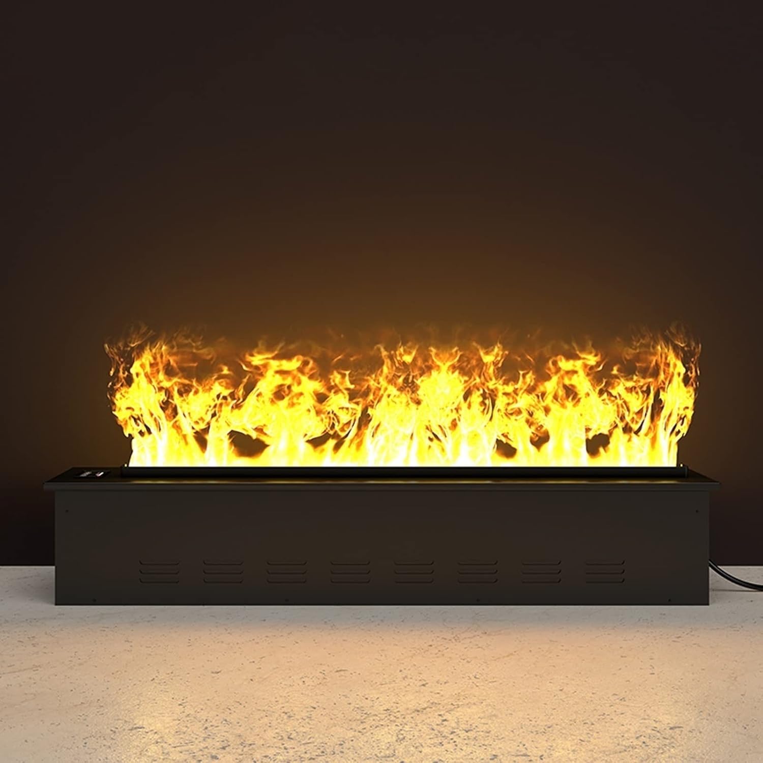 3D Water Vapor Fireplace with Humidifier Flame Decorative Steam Electric Fireplace 3D Simulation Flame Electric Fireplace ， Adjustable Flame and Remote Control Flame Decorative Fireplace(39.4-inch)