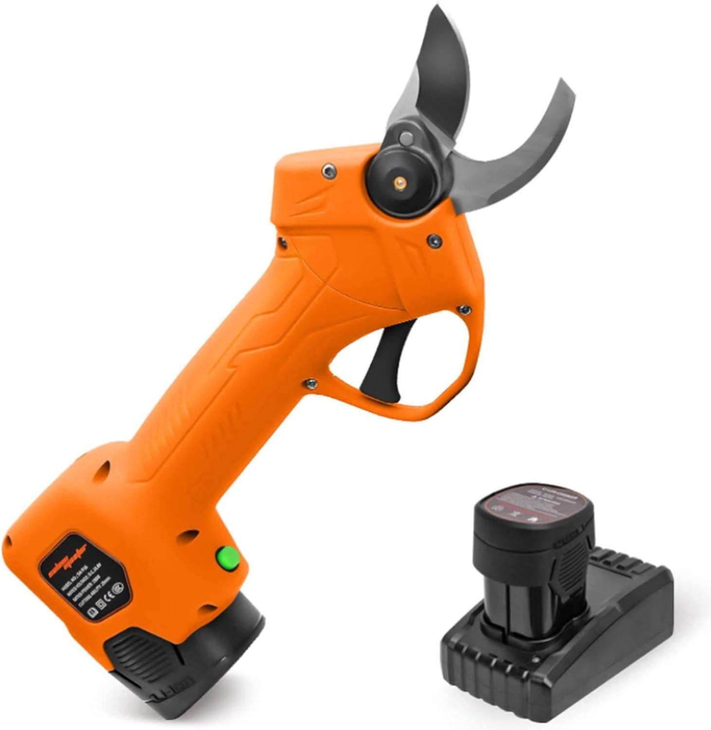 Professional Cordless Electric Pruning Shears With 1 Pack Backup Rechargeable 2Ah Lithium Battery Powered Tree Branch Pruner 25Mm Cutting Diameter 6-8