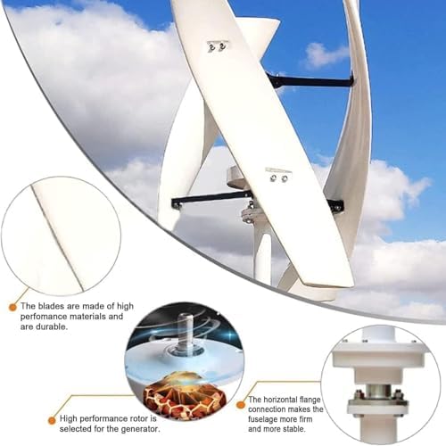 18000W Vertical Wind Turbine Generator Kit, 3-Blade Helical Design, MPPT Controller, Magnetic Levitation, 12V/24V/48V/220V, Efficient Renewable Energy Solution for Home & Industrial Use