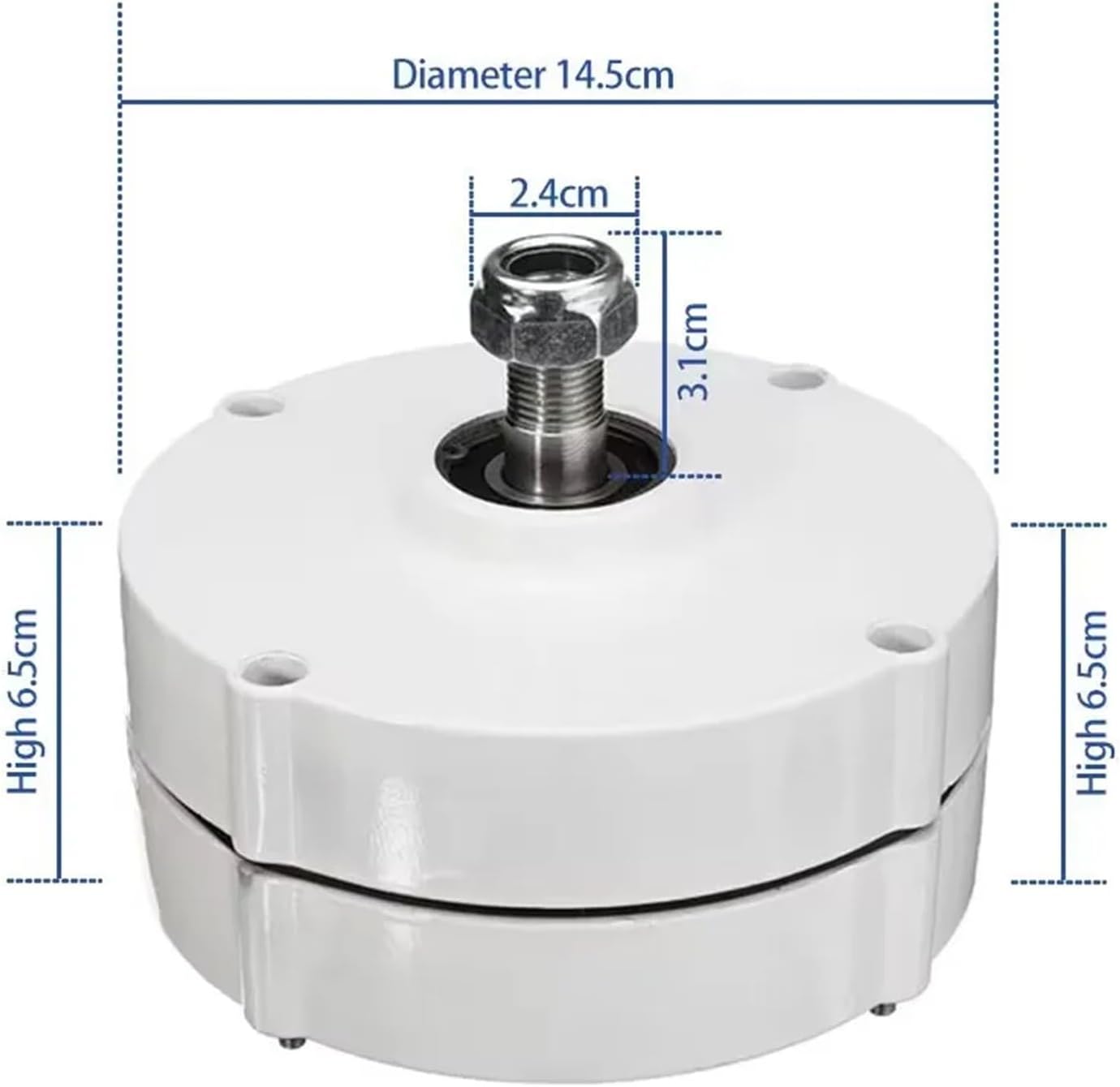 Low Speed Wind Turbine Generator 3000W 4000W 5000W 6000W 12V 24V 48V 3 Phase Magnet Generator AC Alt Penartors for Wind Turbine DIY Low Starting Speed for Home(Double Shaft,12V_6000W)