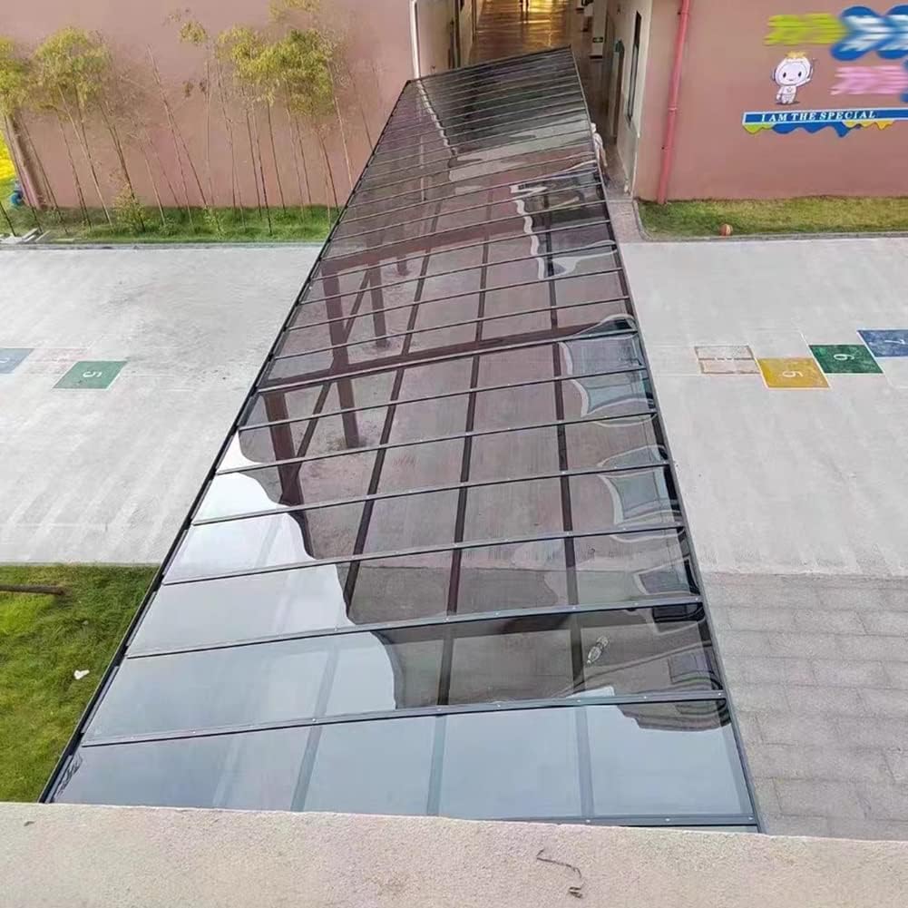 Polycarbonate Plastic Sheet PC Fully Transparent Endurance Panels Light-bearing Panels With Protective Film Impact Resistant For Garden Greenhouse, Storage Shed, Sunroom ( Color : Clear-1.2mm , Size :