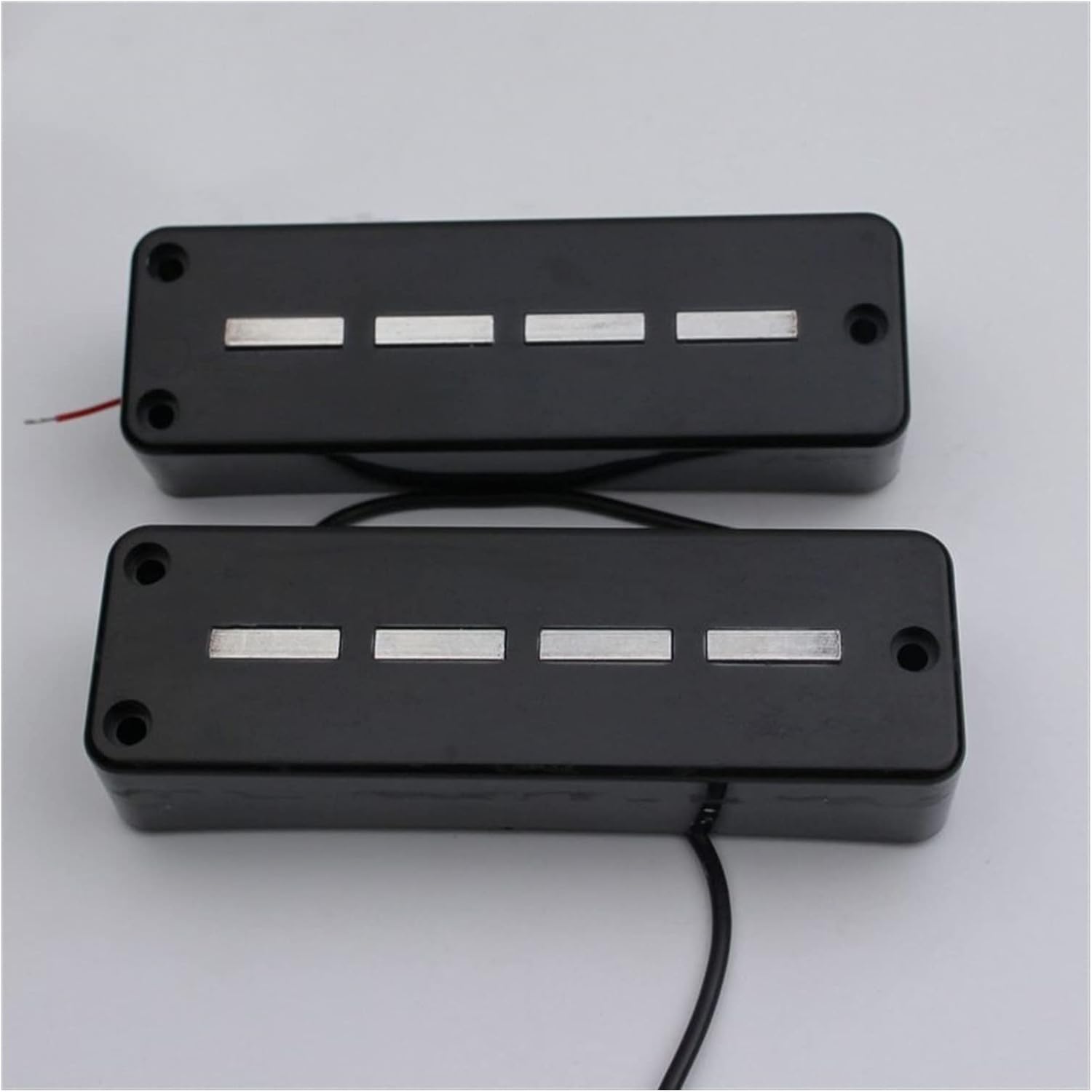 Humbucker Guitar Pickup 1 Set of 4 String Bass Ceramic Pickup Bridge + Neck Black