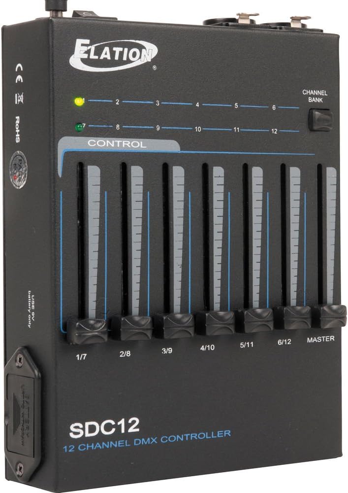 ADJ Products SDC12, 12 Channel Basic DMX Controller, Easily Fade and Dim Multiple Lights