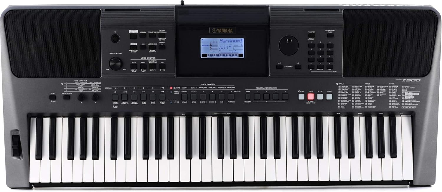 Yamaha PSR-I500 61-Key Portable Keyboard With Indian Voices, Styles and Songs