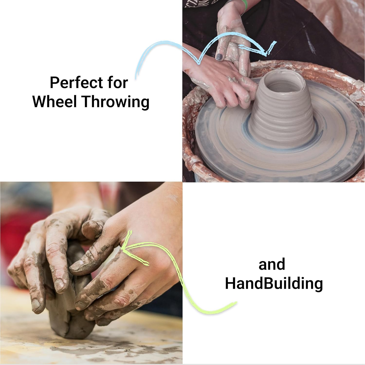 Pottery Clay: Mid Fire Best Mix- BMix - BMX 5-7 Grog Cone 5-7 - Rocky Mountain Clay (50, Pounds)