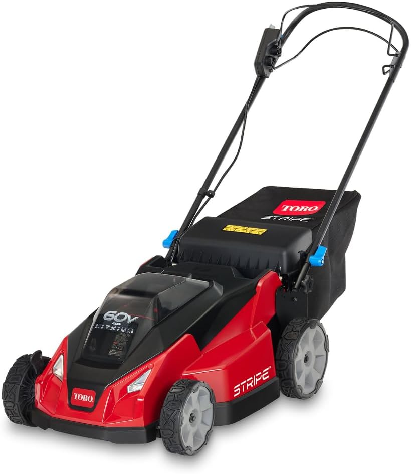 Toro 60V MAX* 21 in. Stripe® Dual Blades, Self-Propel Lawn Mower - Battery/Charger Not Included